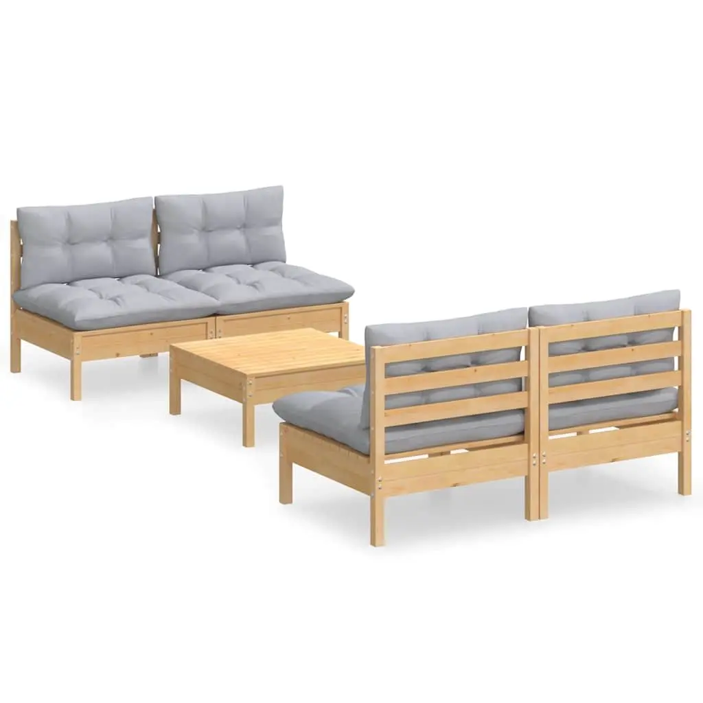 5 Piece Modular Garden Lounge Set