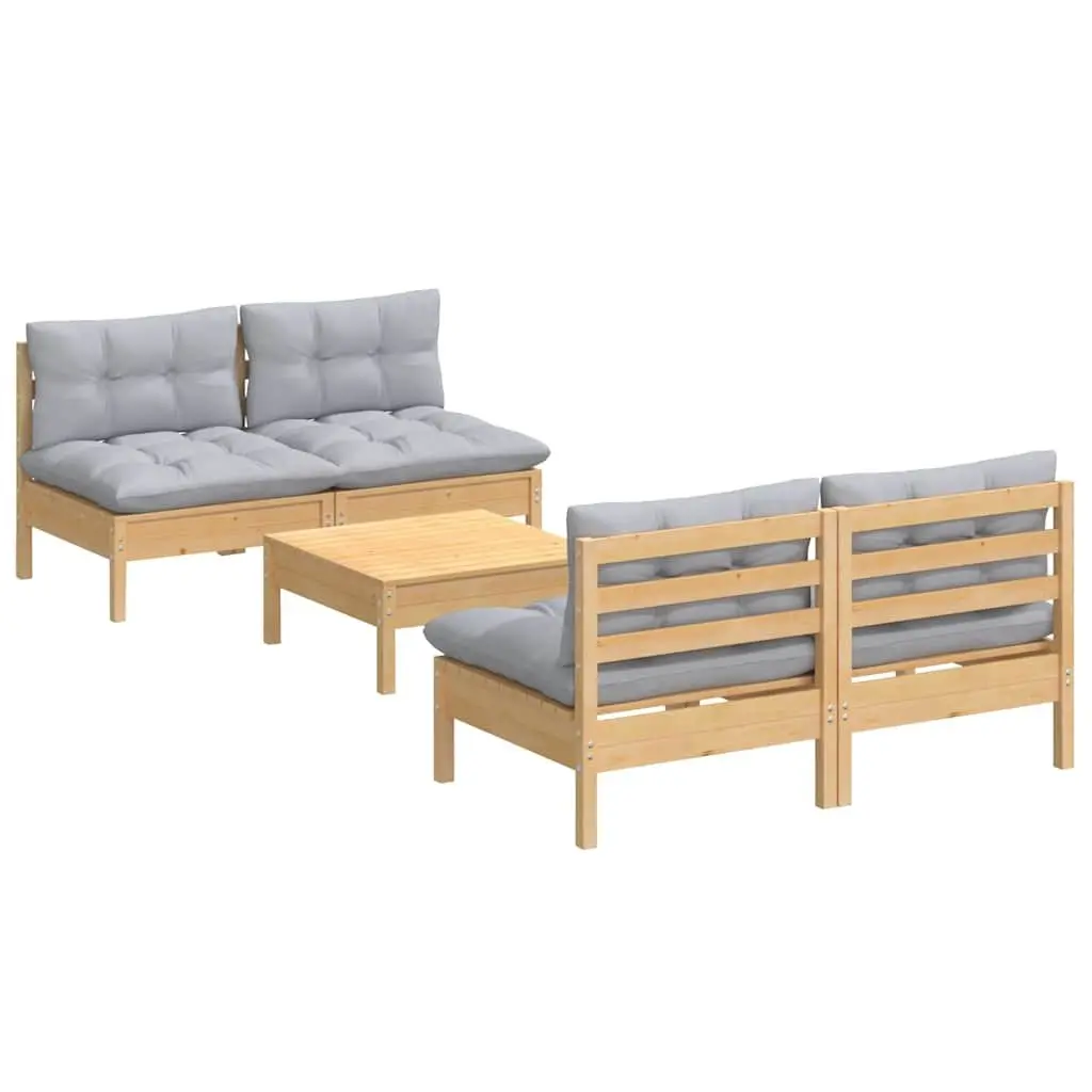 5 Piece Modular Garden Lounge Set
