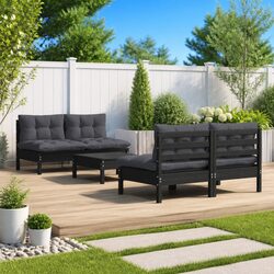 Specifications of 5 Piece Pinewood Garden Lounge Set