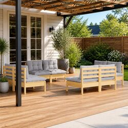Specifications for 8-Piece Garden Lounge Set with Cushions