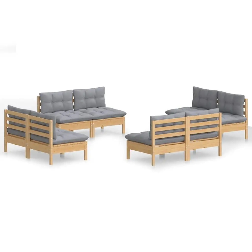 8-Piece Garden Lounge Set with Cushions