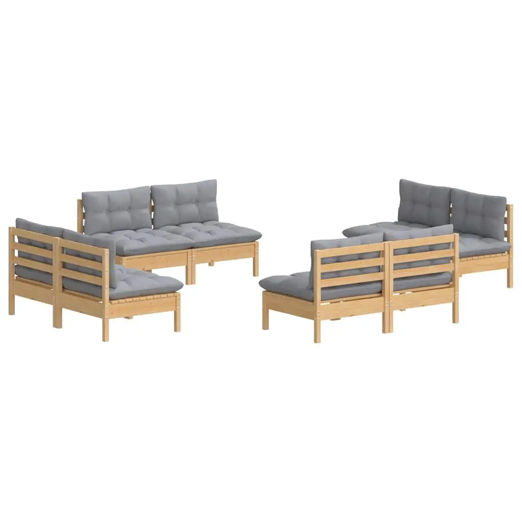 8-Piece Garden Lounge Set with Cushions
