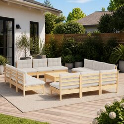 Specifications of Garden Lounge Set: 13 Pieces, Pinewood