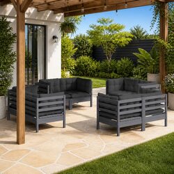 Specifications of 8 Piece Garden Lounge Set in Pinewood