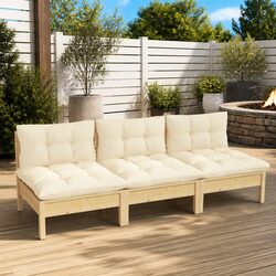 Specifications of 3-Seater Modular Garden Sofa with Cushions