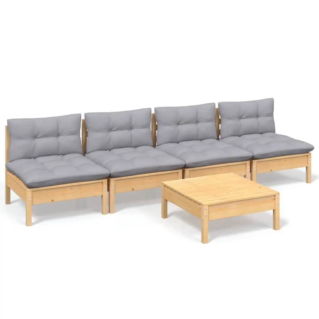 5-Piece Modular Garden Lounge Set
