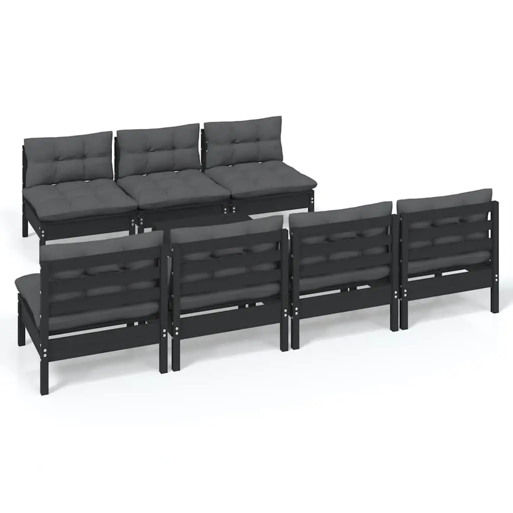 8 Piece Garden Lounge Set with Cushions