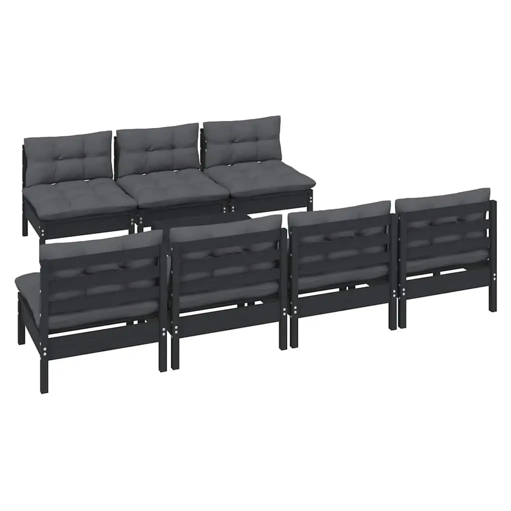 8 Piece Garden Lounge Set with Cushions