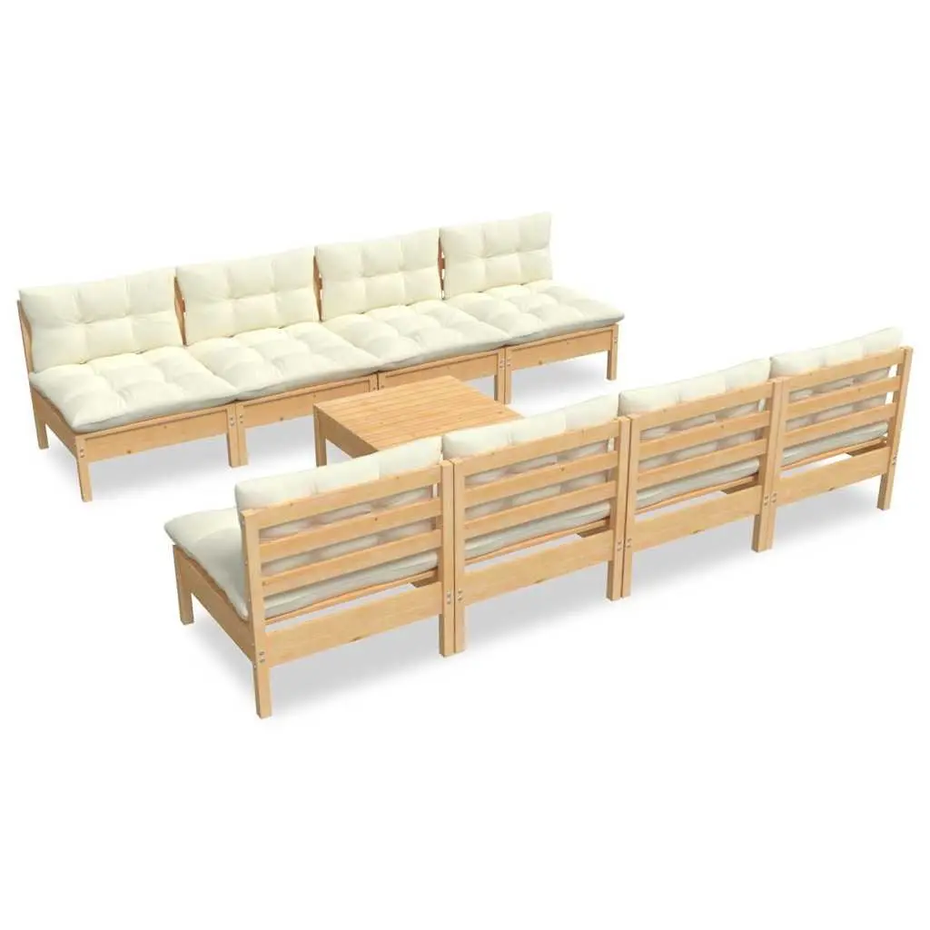 Garden Lounge Set Outdoor Patio Furniture 9 Piece Modular