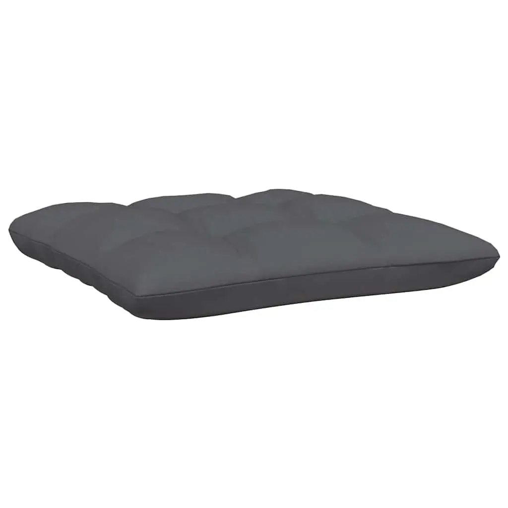 Garden Lounge Set 9 Piece Outdoor Furniture with Cushions Solid Pinewood Black