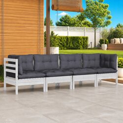 4-Piece Modular Garden Lounge Set - Specifications Inside