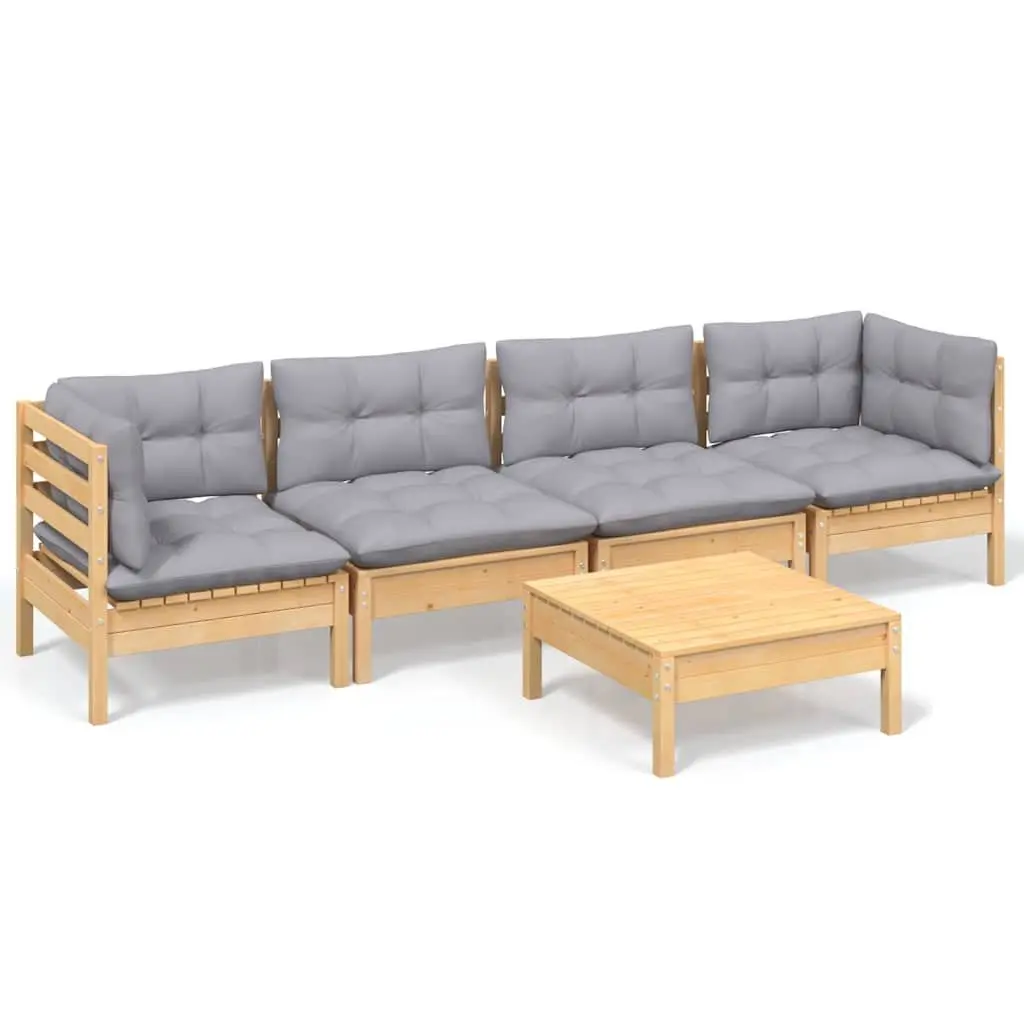 5 Piece Modular Garden Lounge Set