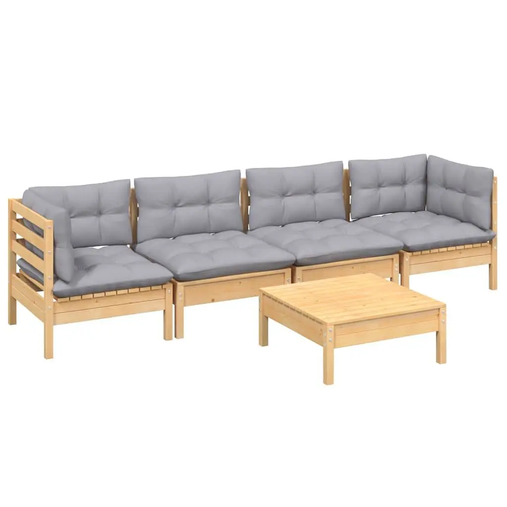 5 Piece Modular Garden Lounge Set