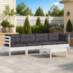 Specifications of the White 5 Piece Outdoor Lounge Set