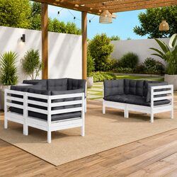 Specifications for 6 Piece Outdoor Lounge Set with Cushions