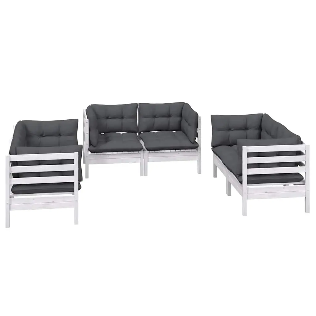 Garden Lounge Set Outdoor Patio Furniture 6 Piece Modular