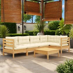 Garden Lounge Set Specifications: 6-Piece Modular Patio Furniture