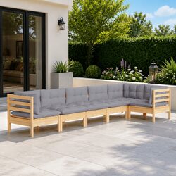Specifications for 6 Piece Garden Lounge Set with Cushions