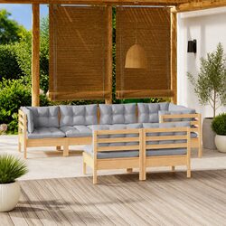 Specifications of 7-Piece Garden Lounge Set with Cushions