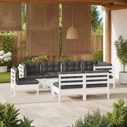 Specifications of 9 Piece Garden Lounge Set with Cushions