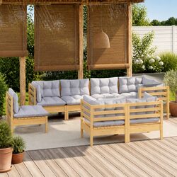 8-Piece Garden Lounge Set: Dimensions, Materials, and More
