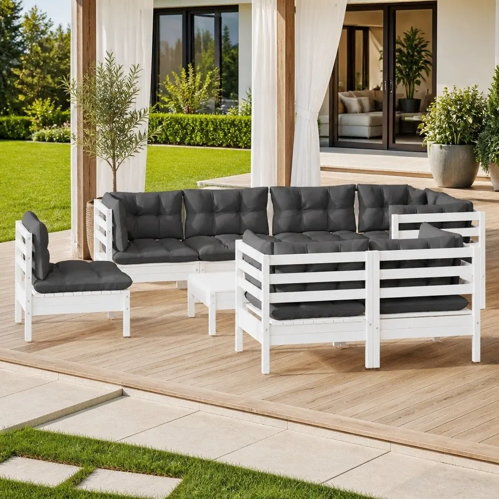 9 Piece Modular Garden Lounge Set