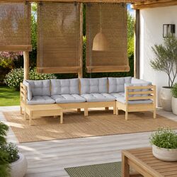 Garden Lounge Set 6 Pieces: Specifications and Details
