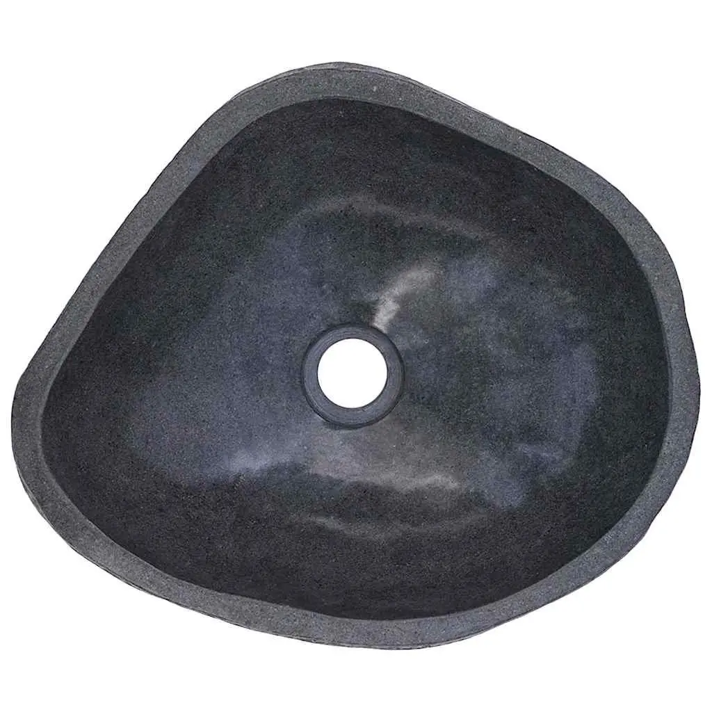 Dual Basin River Stone Sink Vanity