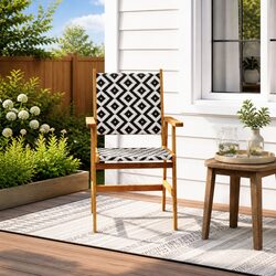 Specifications of 4-Piece Brown Acacia Wood Chair Set