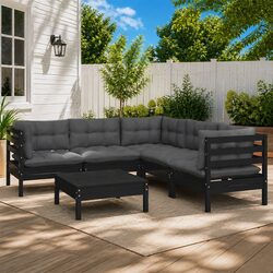 Specifications of the 6-Piece Garden Lounge Set with Cushions