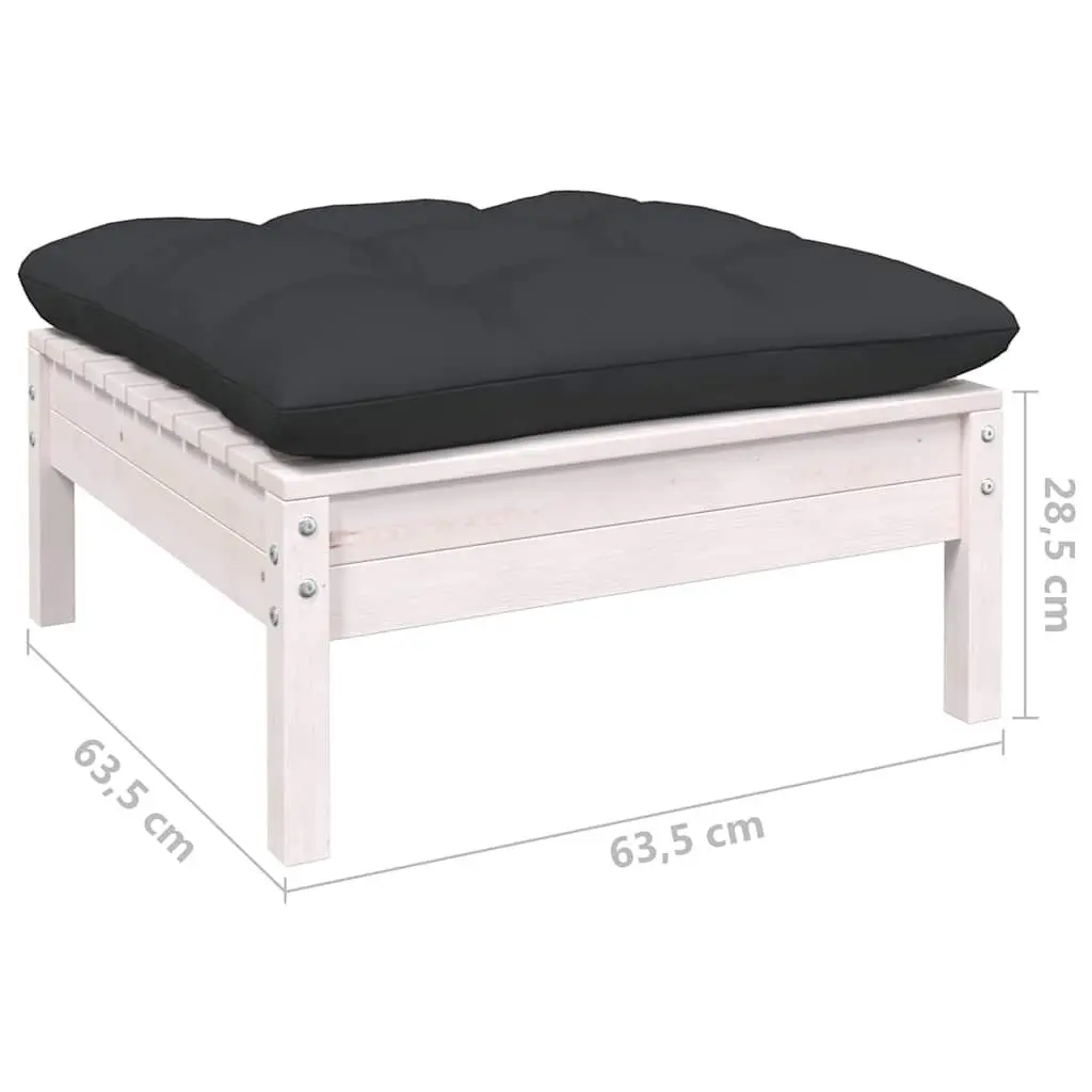 Garden Lounge Set Outdoor Patio Furniture 10 Piece Modular White