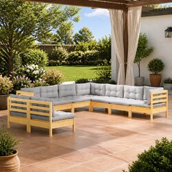 Specifications for 9 Piece Modular Garden Lounge Set