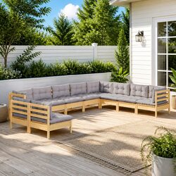 Factual 10-Piece Modular Garden Lounge Furniture Set