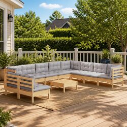 11 Piece Garden Lounge Set: Specs and Features