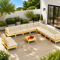 Specifications of the 12-Piece Garden Lounge Set
