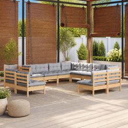 11 Piece Outdoor Patio Furniture Set, Modular Design