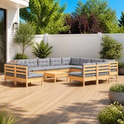 Detailed Specs of 13-Piece Modular Garden Lounge Set