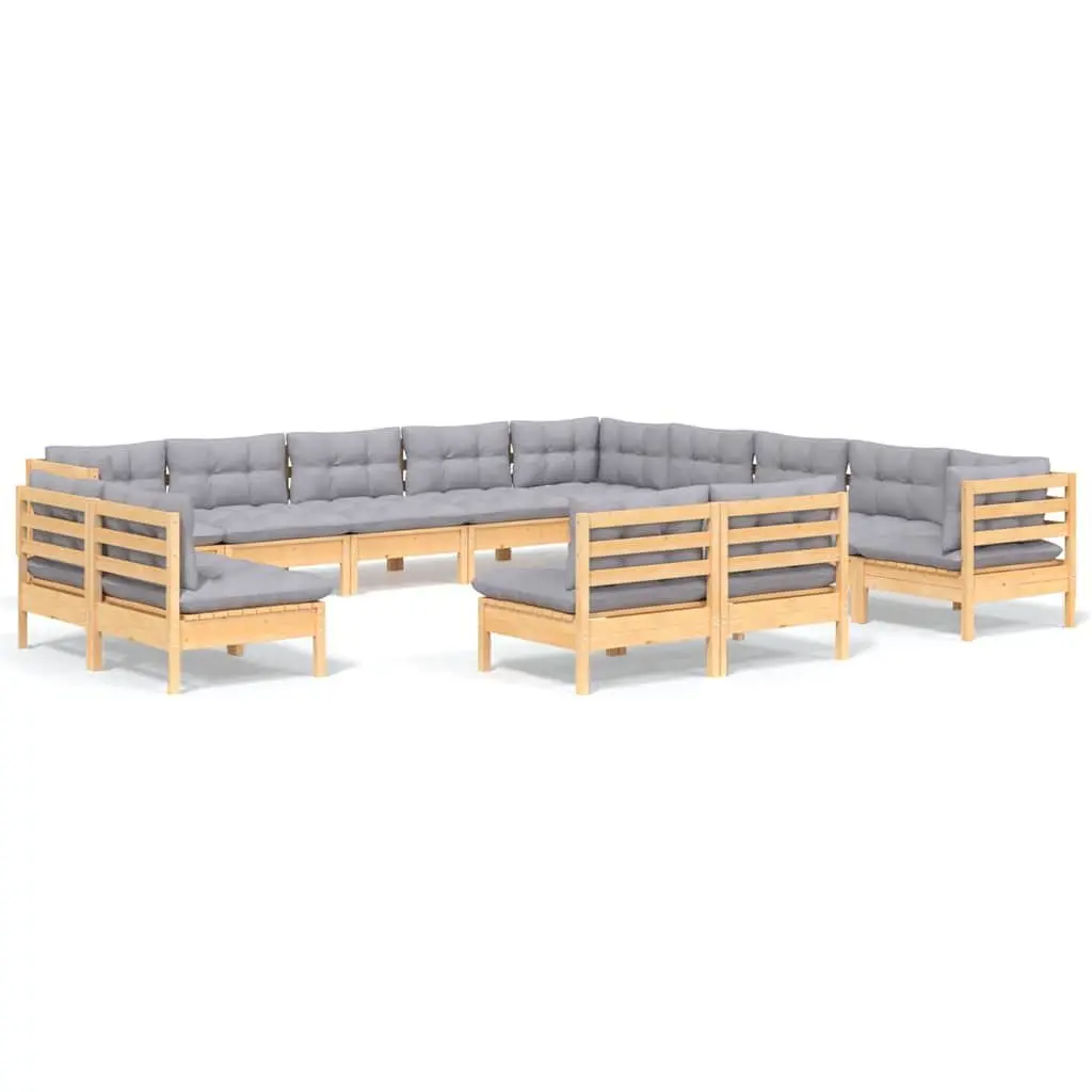 13-Piece Garden Lounge Set with Cushions