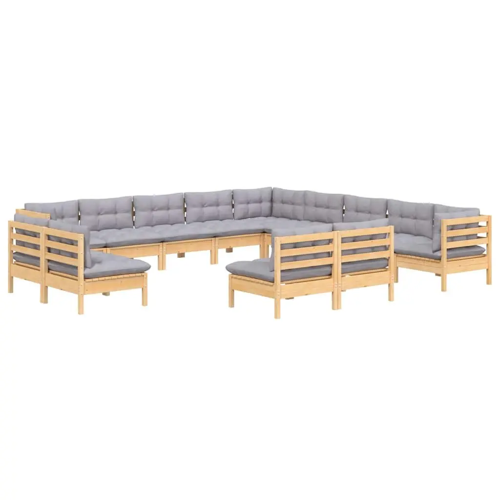 13-Piece Garden Lounge Set with Cushions