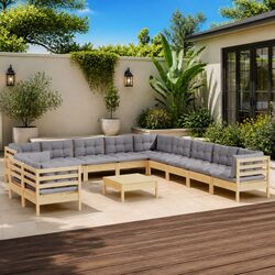 Specifications of 12-Piece Outdoor Furniture Lounge Set