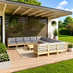 Specifications of 12 Piece Wooden Patio Furniture Set