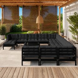 Specifications of 13-Piece Outdoor Lounge Set in Black
