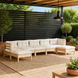 Specifications for 7-Piece Wooden Garden Lounge Set