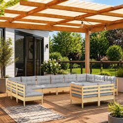 Specifications of 11-Piece Modular Garden Lounge Set