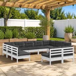 Specifications of 11-Piece Garden Lounge Set in White
