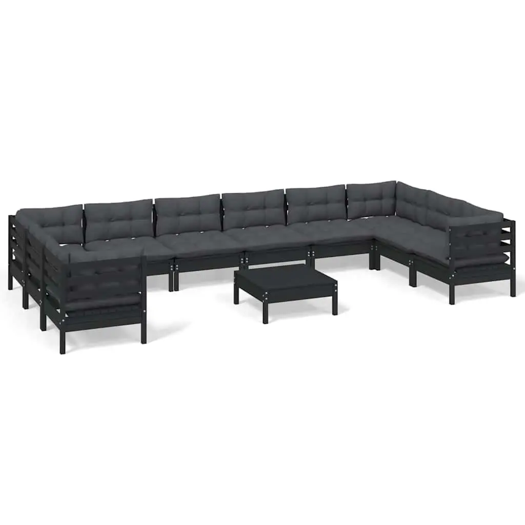11-Piece Pinewood Lounge Set