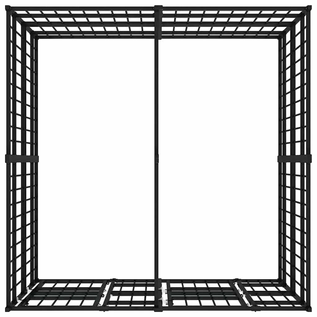 Outdoor Dog Exercise Pen Steel Enclosure for Training Play Area 3.69 Square Meters Black