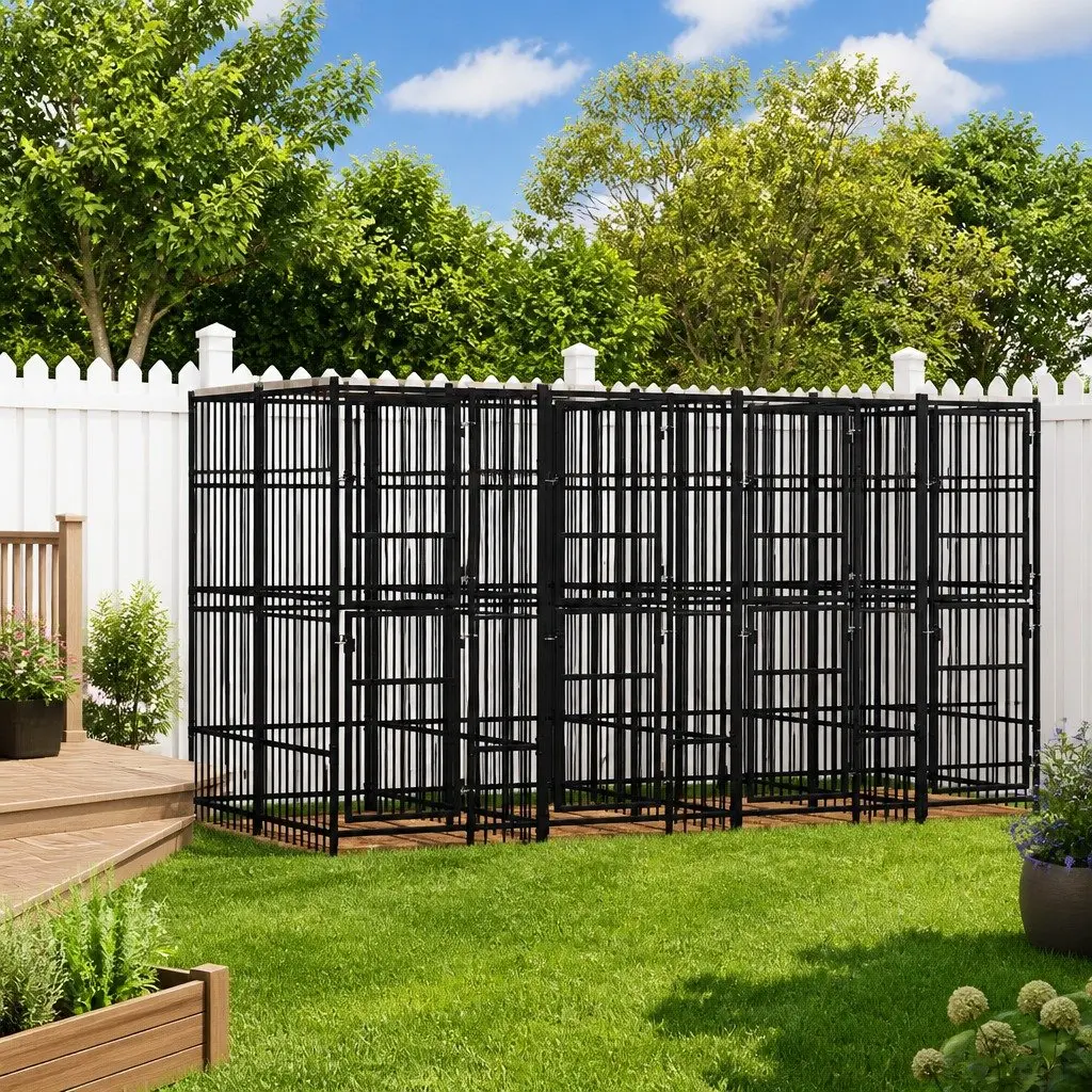 Dog Kennel Outdoor Run Exercise Pen Large 11.06 m²