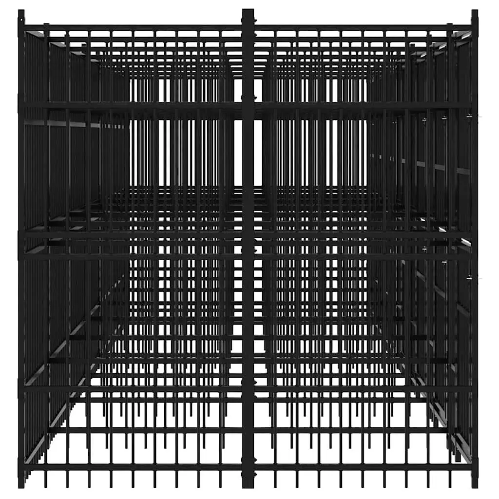Dog Kennel Outdoor Steel Cage 12.9 m² Exercise Pen Run