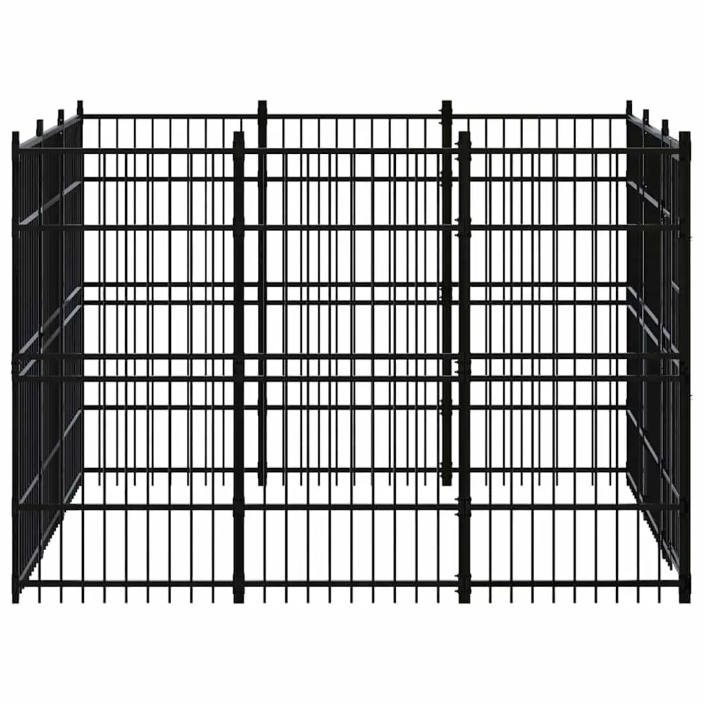 Dog Kennel Outdoor Run Exercise Pen Large 8.29 m² Steel Pet Cage